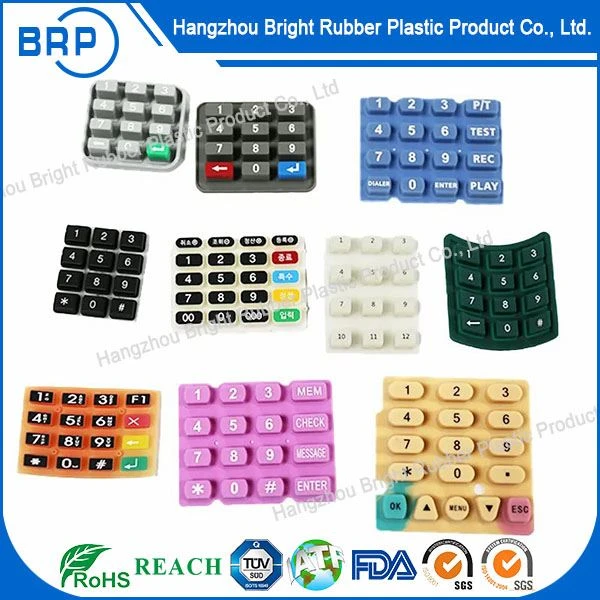 Botwm Gwthio Rwber Silicôn Customized Kepad Gyda Argraffu